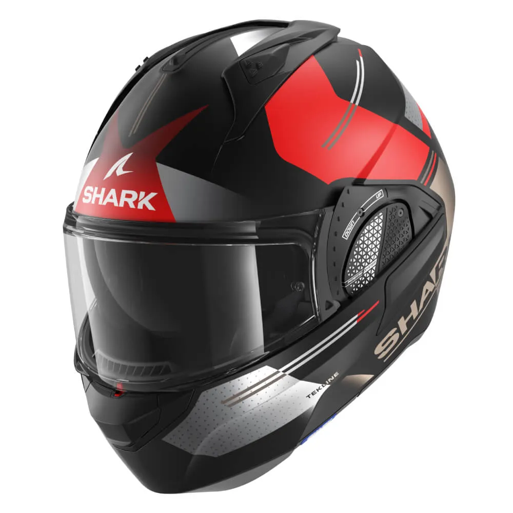 Shark Evo GT Helmet Tekline Matt Black / Red