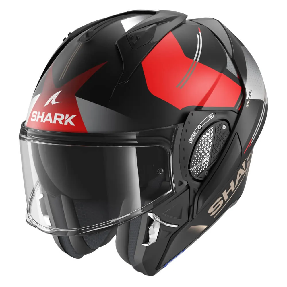 Shark Evo GT Helmet Tekline Matt Black / Red