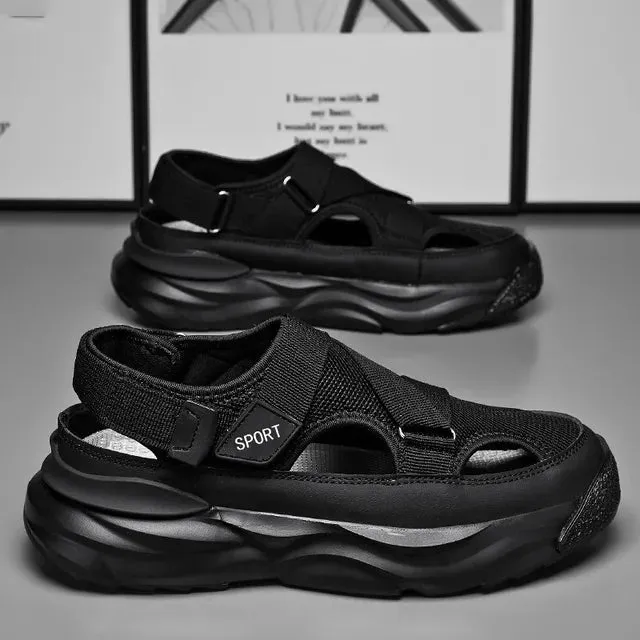 Sommer Hohle Atmungsaktive Herren Sandalen