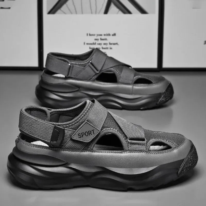 Sommer Hohle Atmungsaktive Herren Sandalen
