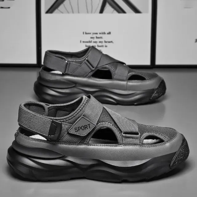 Sommer Hohle Atmungsaktive Herren Sandalen