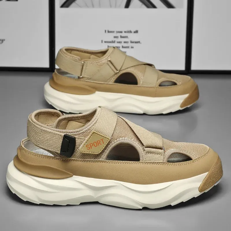 Sommer Hohle Atmungsaktive Herren Sandalen