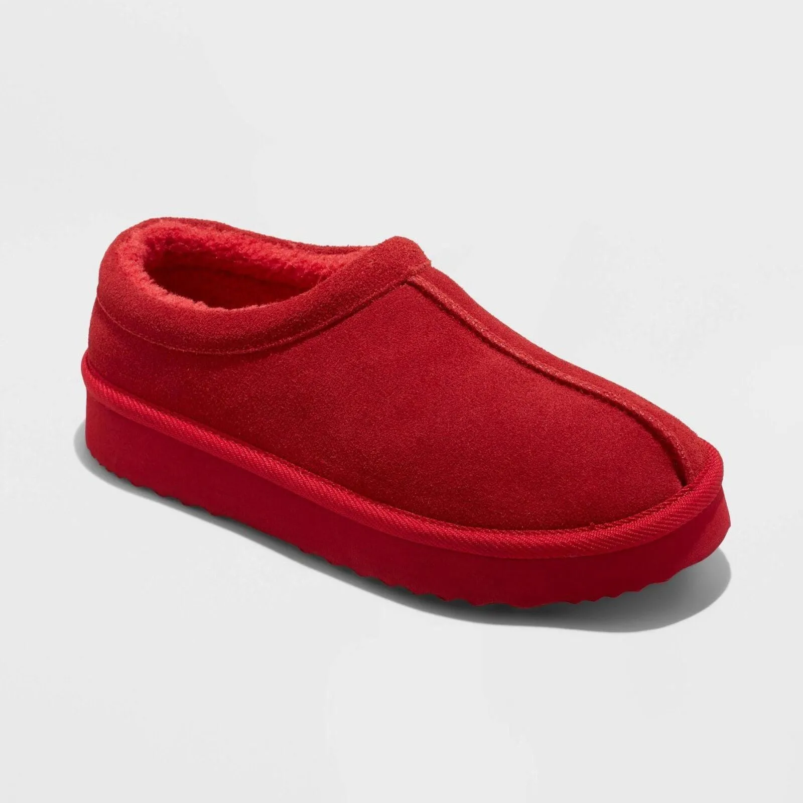 Stars Above Women's Amira Suede Clog Slippers 88498410 Cherry Red 5M
