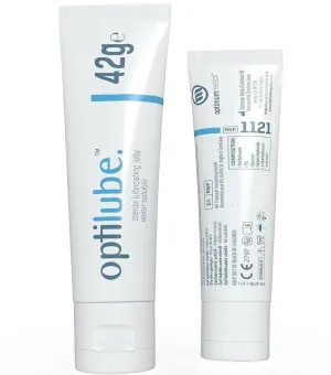 Sterile lubricating gel Optilube medical lubricant jelly 42g tube installation of sterile water -soluble Sterile Lubricating jelly -42G Tube