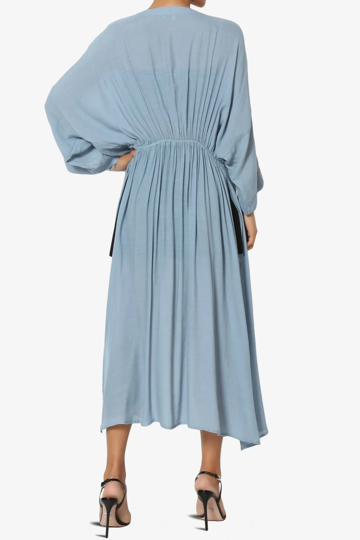 Sunlace Lace Trim High Slit Caftan