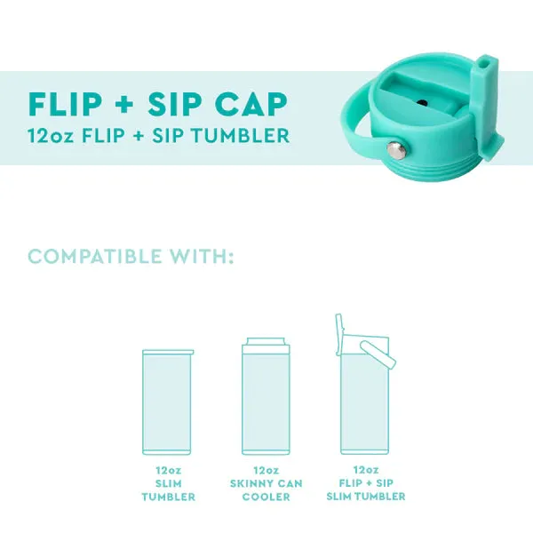 Swig Black Small Flip & Sip Cap