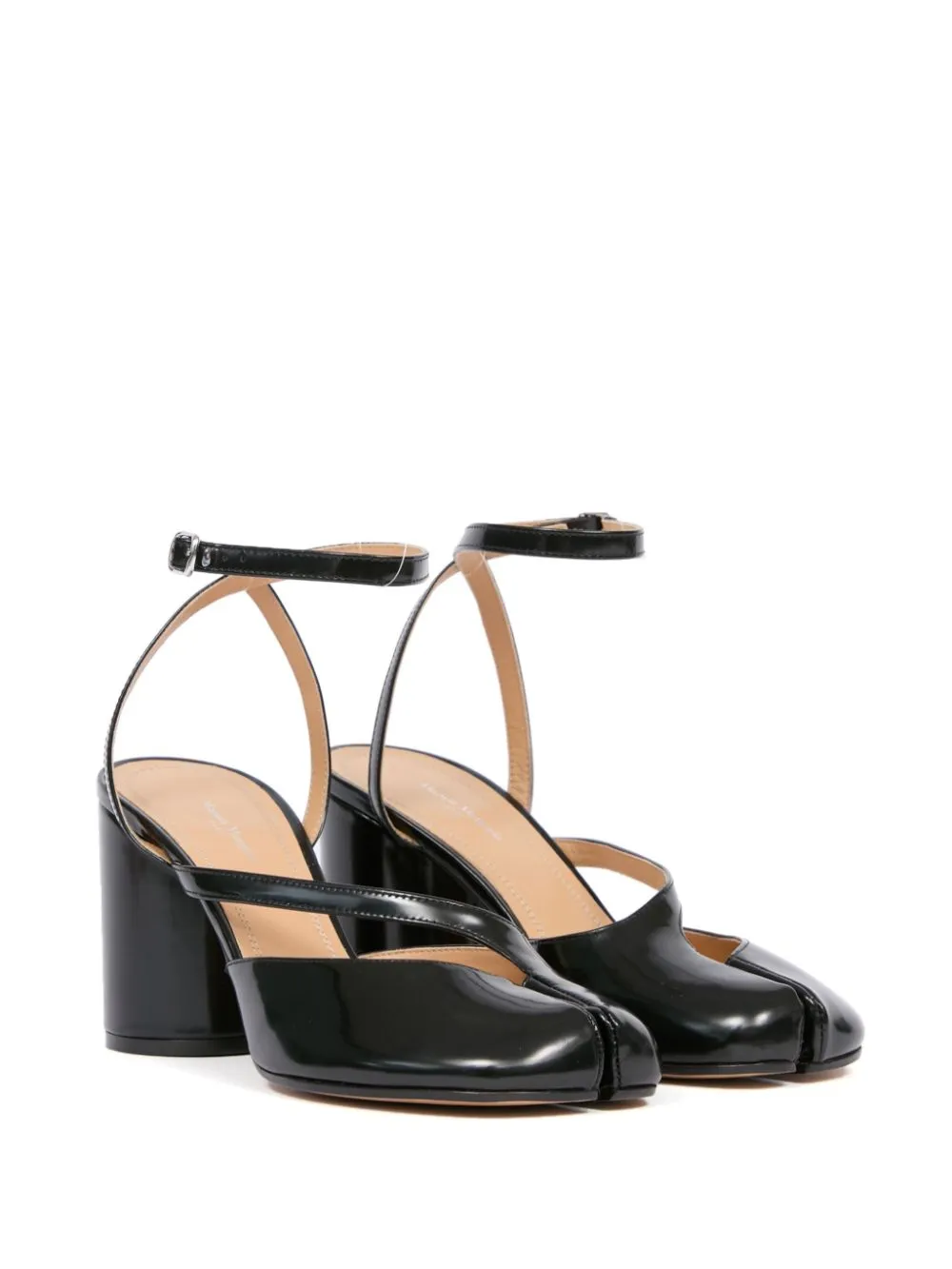 Tabi leather heel sandals