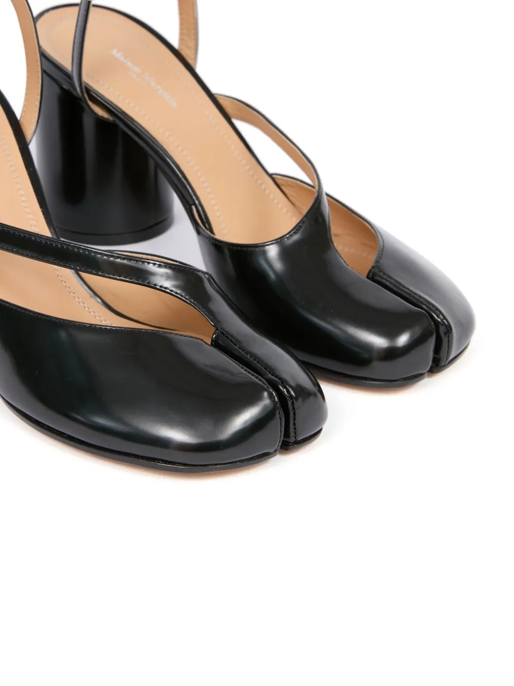 Tabi leather heel sandals