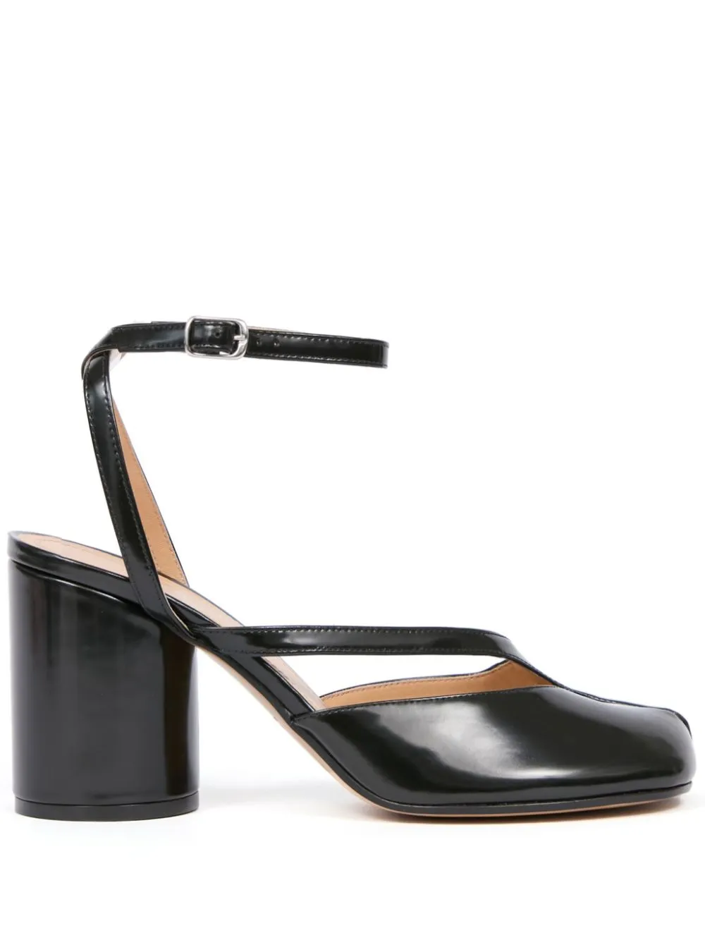 Tabi leather heel sandals