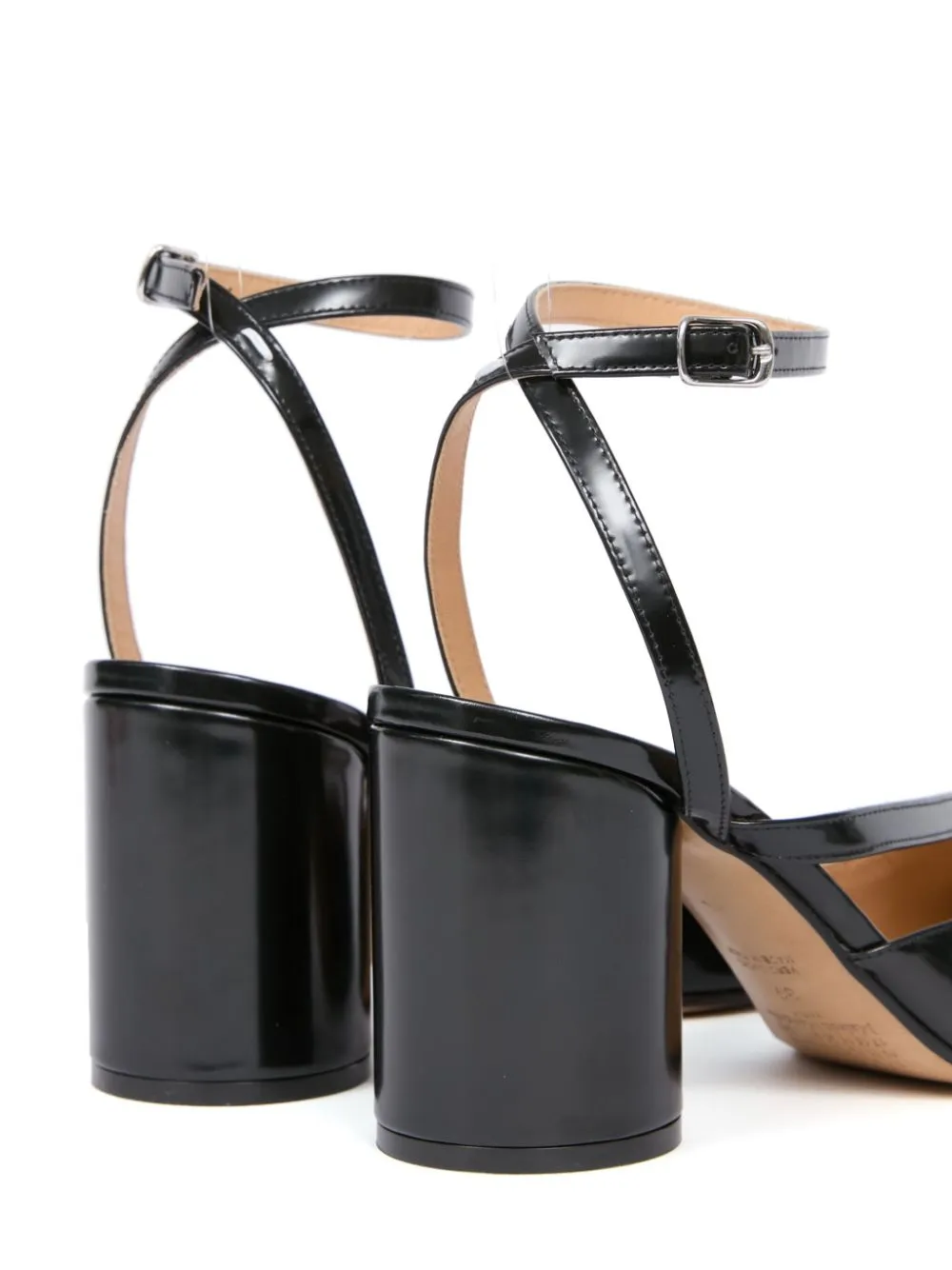 Tabi leather heel sandals