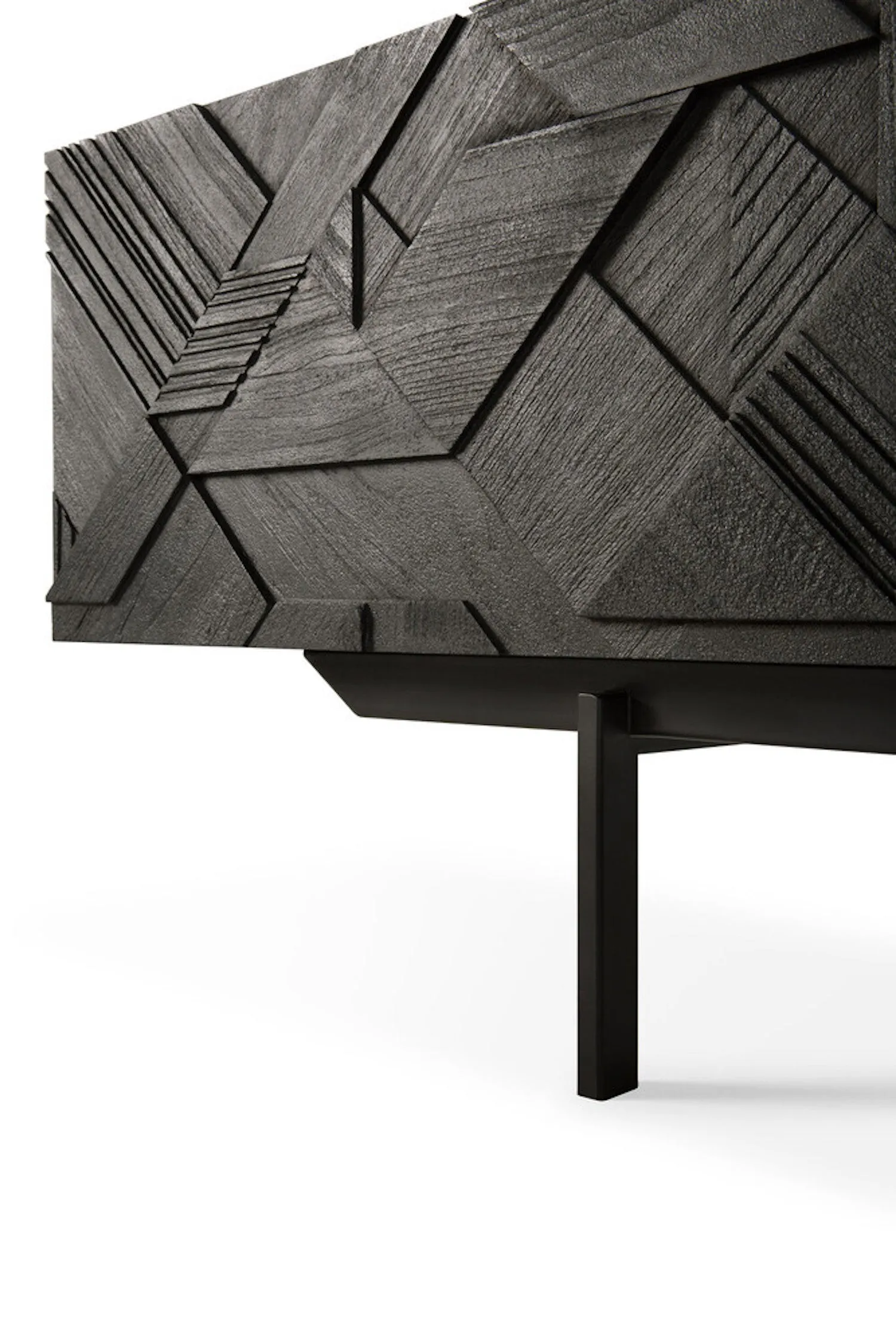 Teak Graphic TV Cupboard