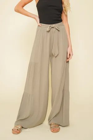 Tiered Belted Pants