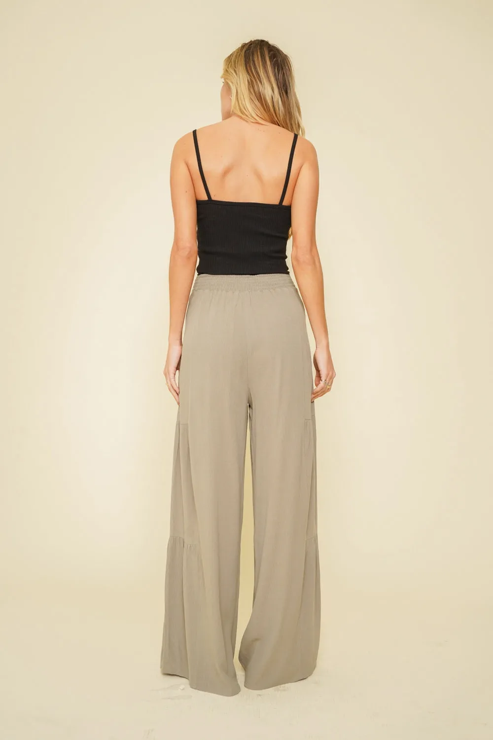 Tiered Belted Pants