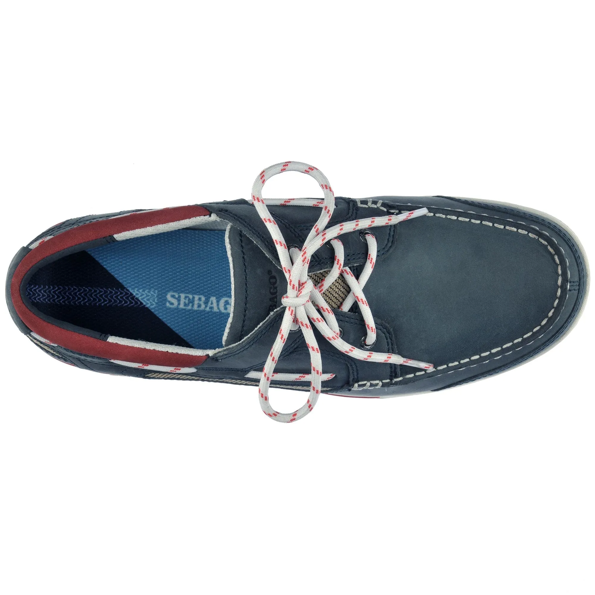 TRITON THREE EYELETS NBK - Moc - Low Cut - Man - BLUE NAVY
