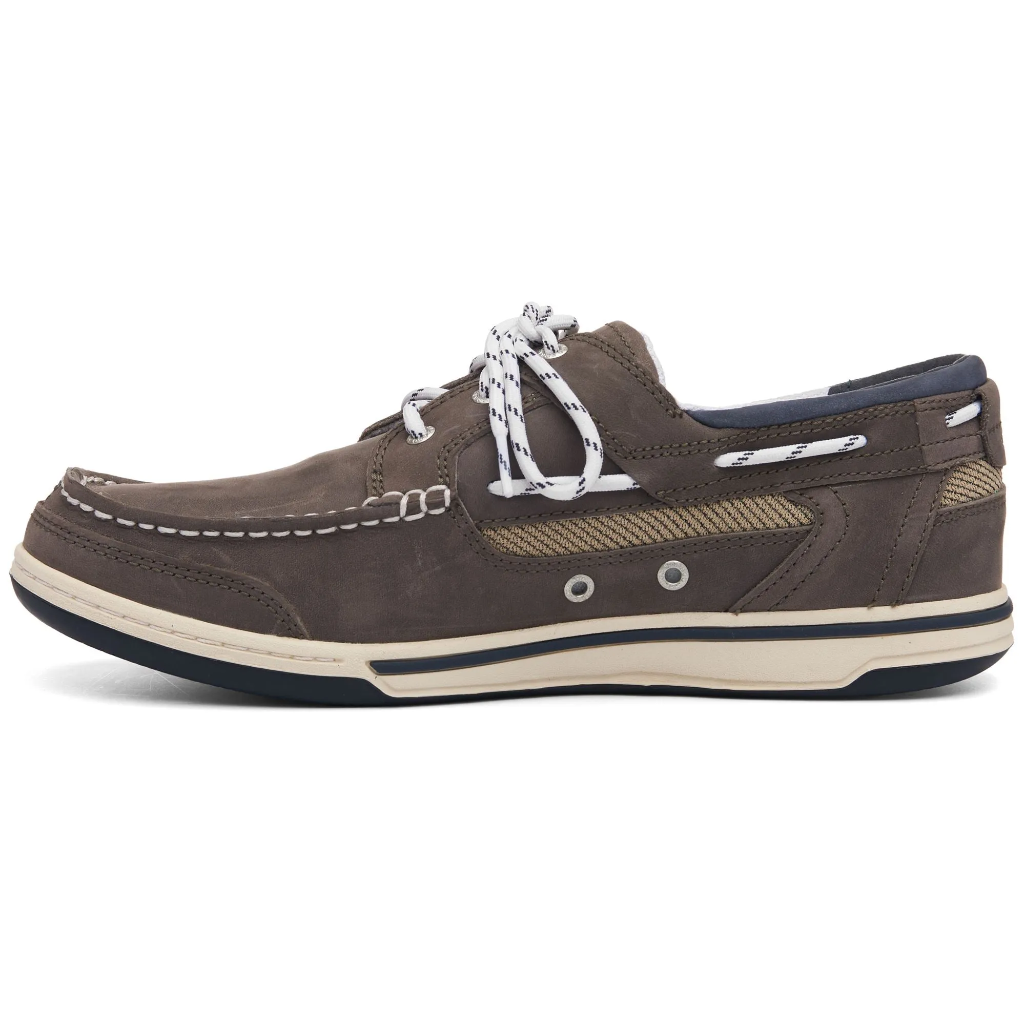 TRITON THREE EYELETS NBK - Moc - Low Cut - Man - DK GREY-TAUPE