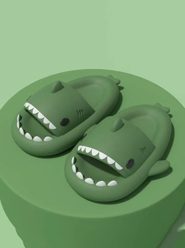 Unisex Casual Shark Slides