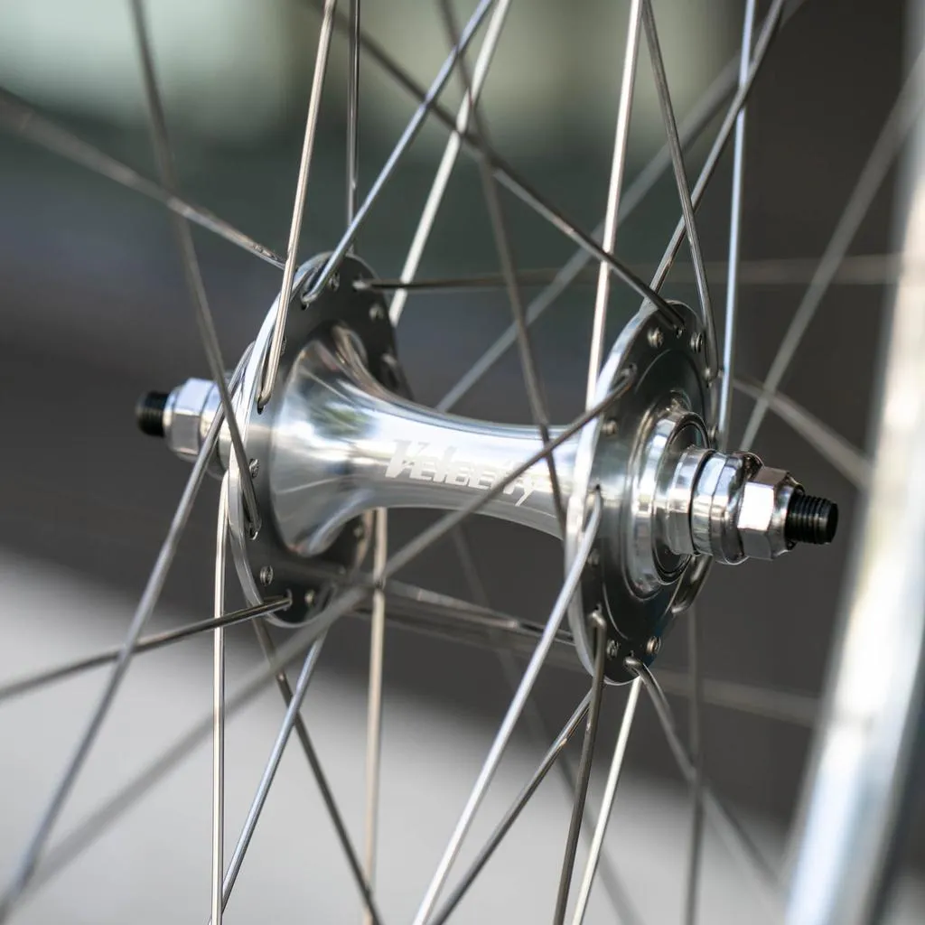 Velocity Quill 32H Track Wheelset - High Polish Silver