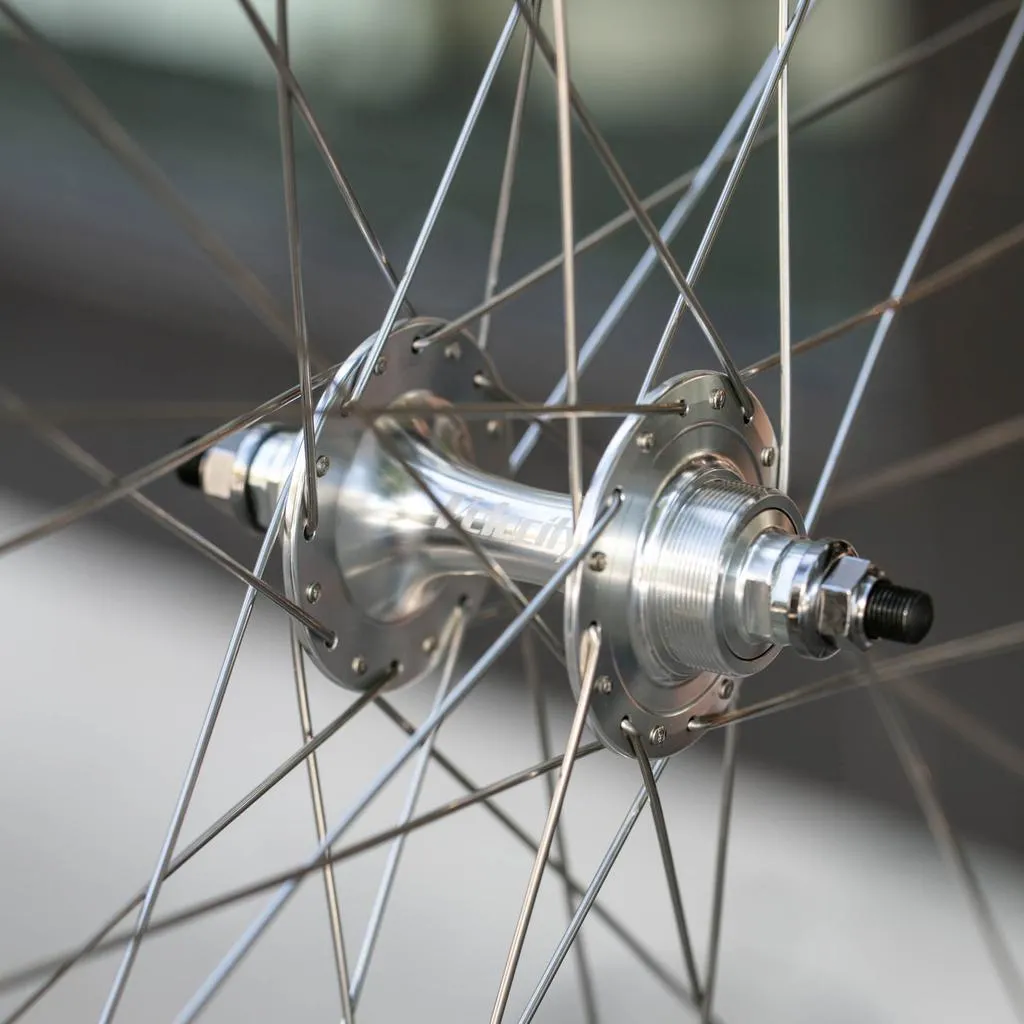 Velocity Quill 32H Track Wheelset - High Polish Silver