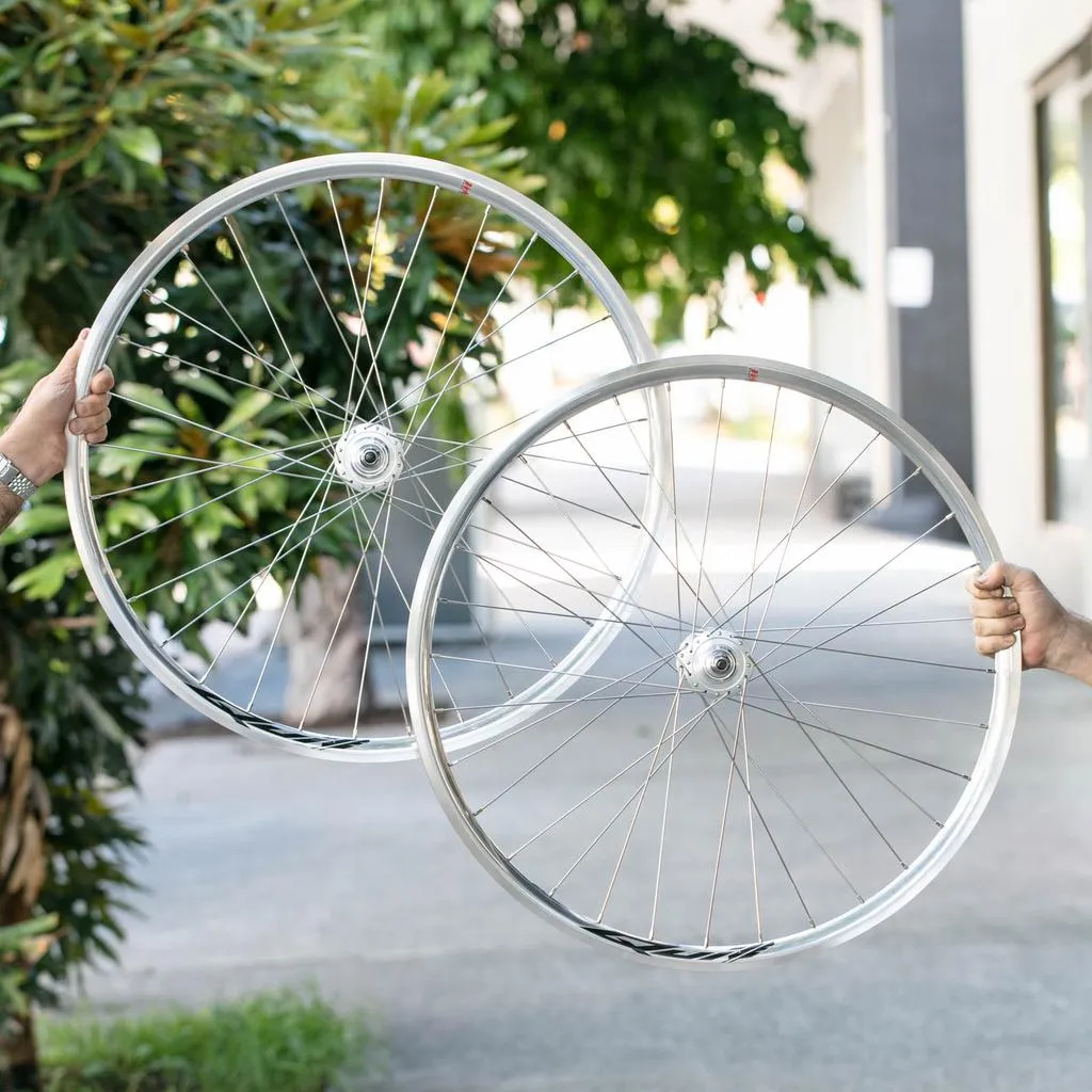 Velocity Quill 32H Track Wheelset - High Polish Silver