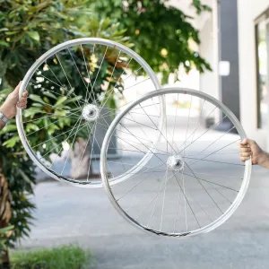 Velocity Quill 32H Track Wheelset - High Polish Silver