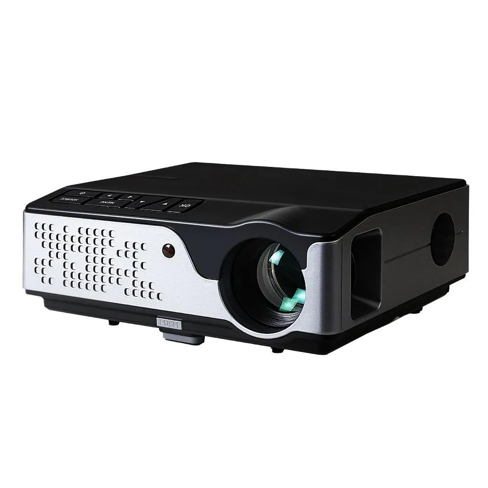 Video Projector Wifi USB Portable 4000 Lumens HD 1080P Home Theater Black