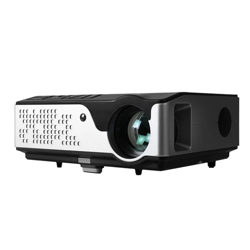 Video Projector Wifi USB Portable 4000 Lumens HD 1080P Home Theater Black