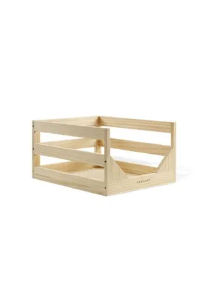 Vinyl Record Storage Crate - Natural