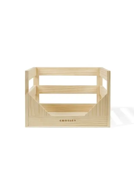 Vinyl Record Storage Crate - Natural