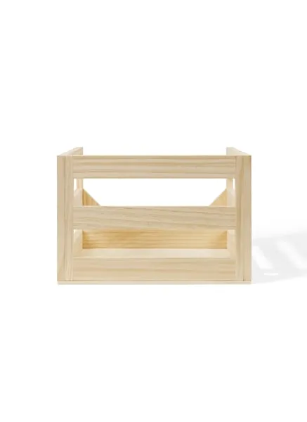 Vinyl Record Storage Crate - Natural