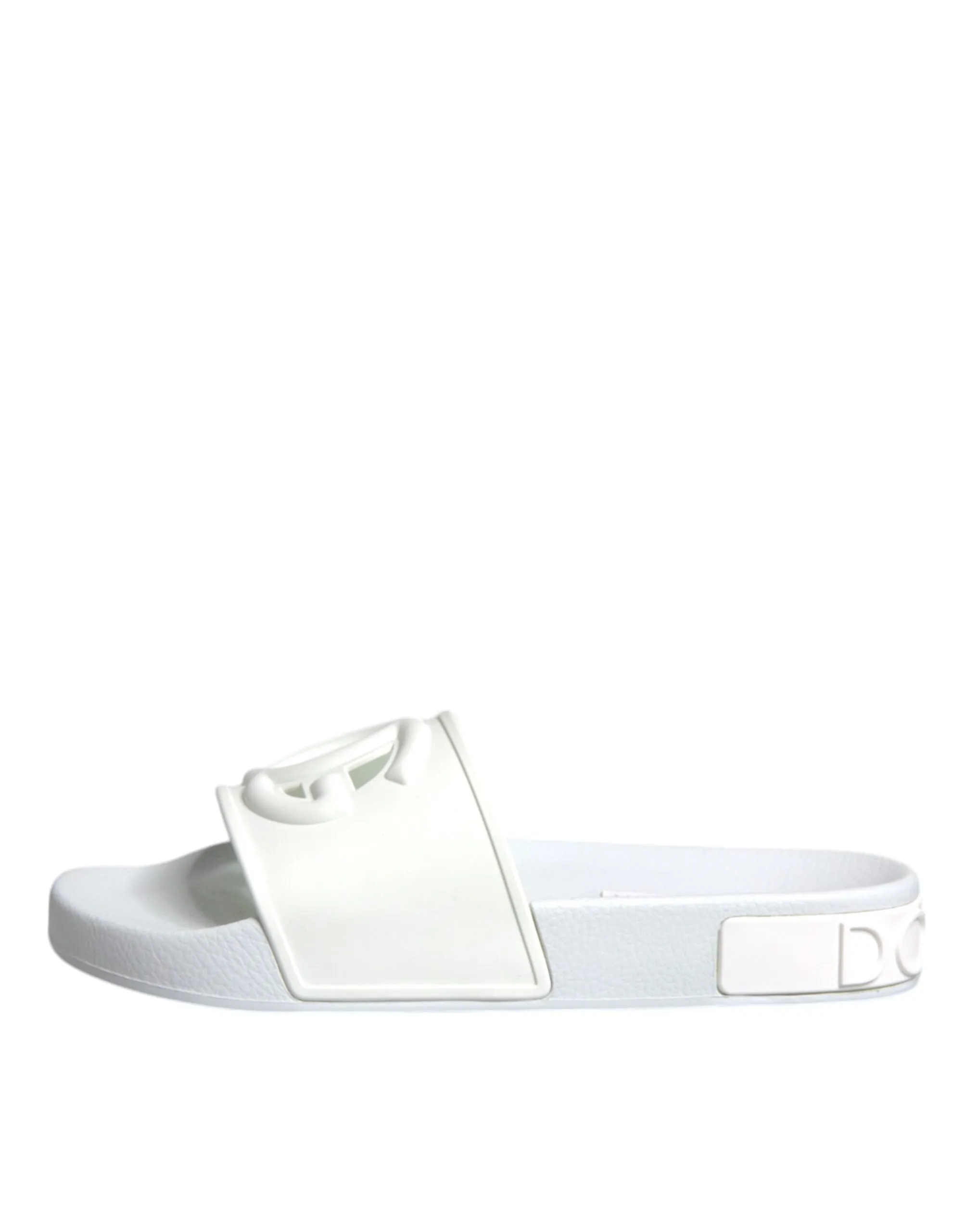 White Rubber Slides Sandals Beachwear Shoes