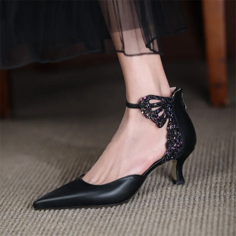 Women Kitten High Heels Bride Wedding Shoes
