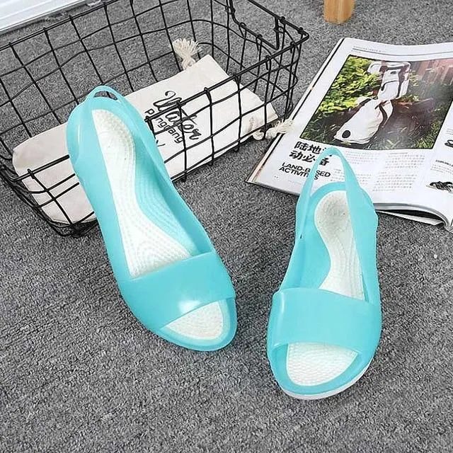 Women Sandals Beach Jelly Shoes Woman Flat Sandals