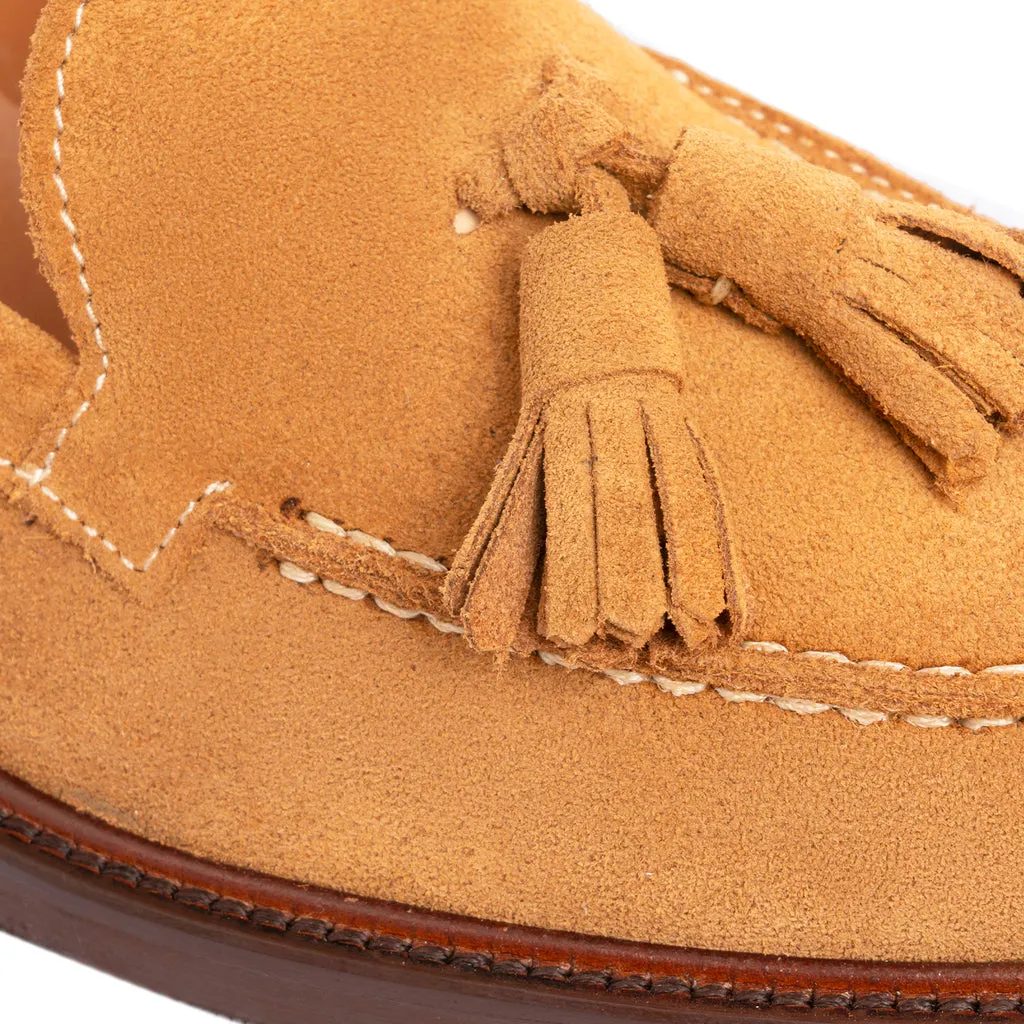Women's A104PN Loafers with Bow in Suede - Leather