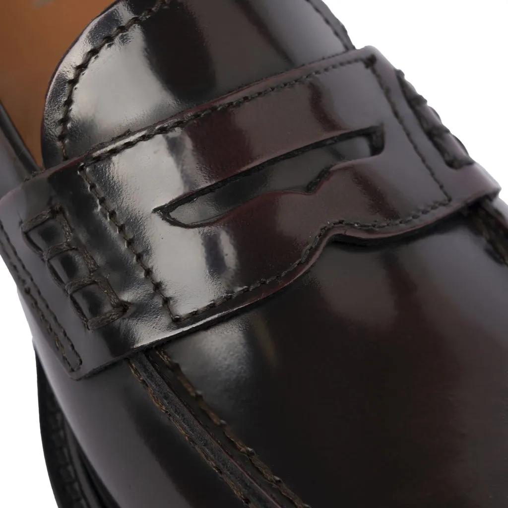 Women's Loafers in Bordeaux Leather