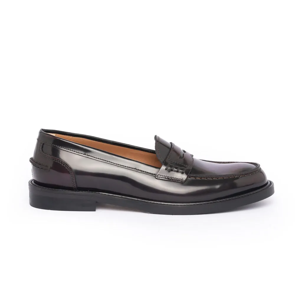 Women's Loafers in Bordeaux Leather