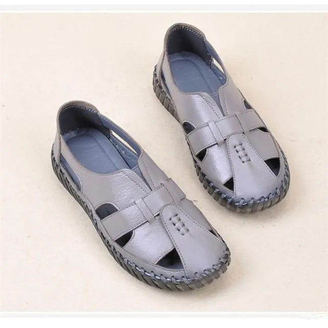 Women's Sandals  Genuine Leather Handmade Ladies Shoe