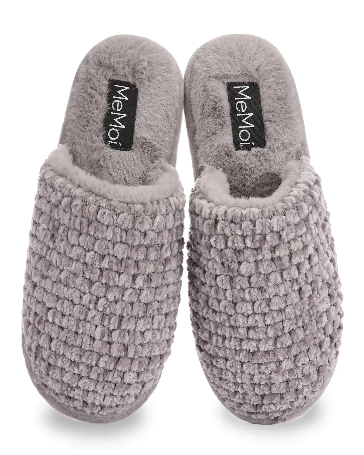 Women's Woven Chenille Textured Hard Bottomed Slippers