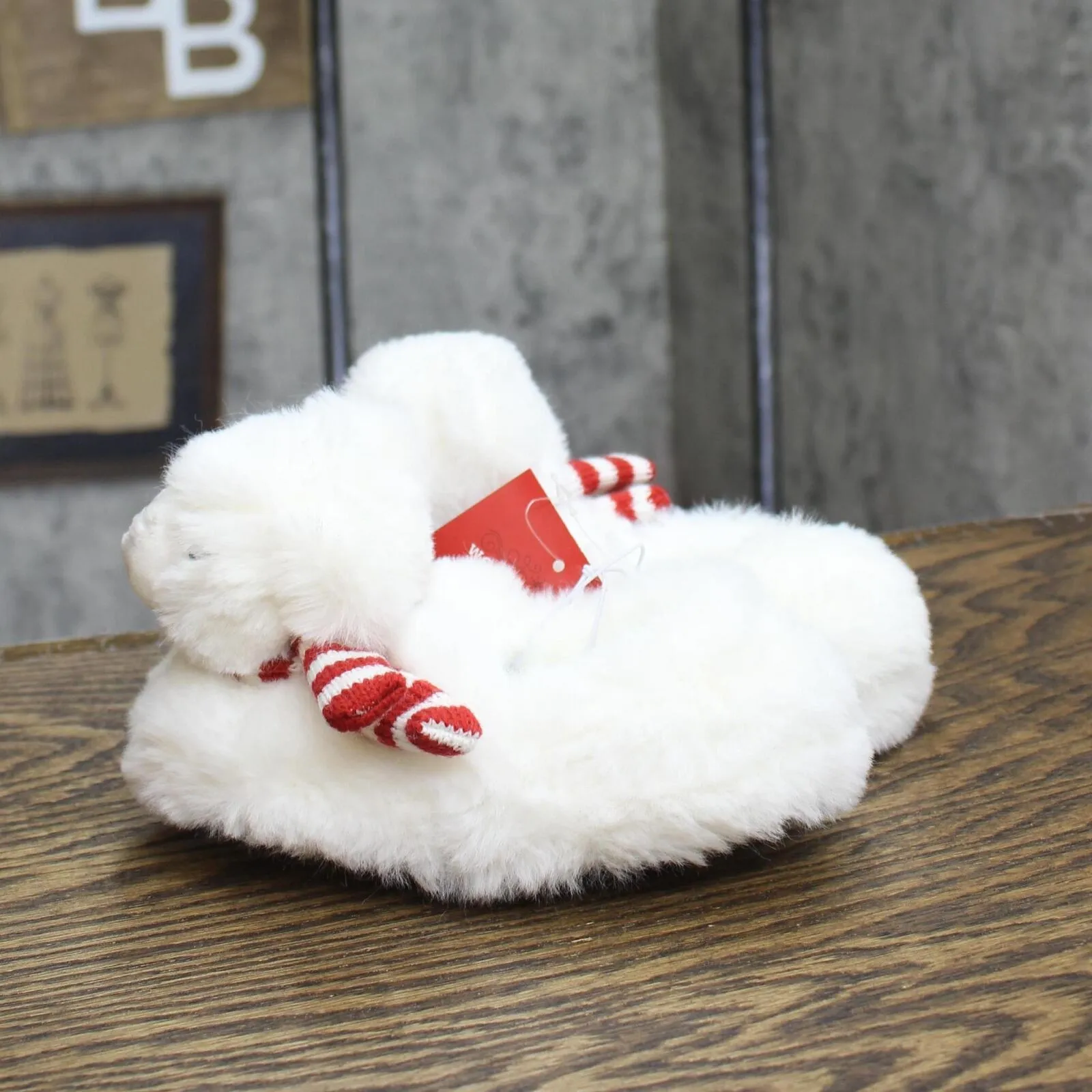 Wondershop Toddler Boys Girls Holiday Polar Bear Slippers White M (7T-8T)
