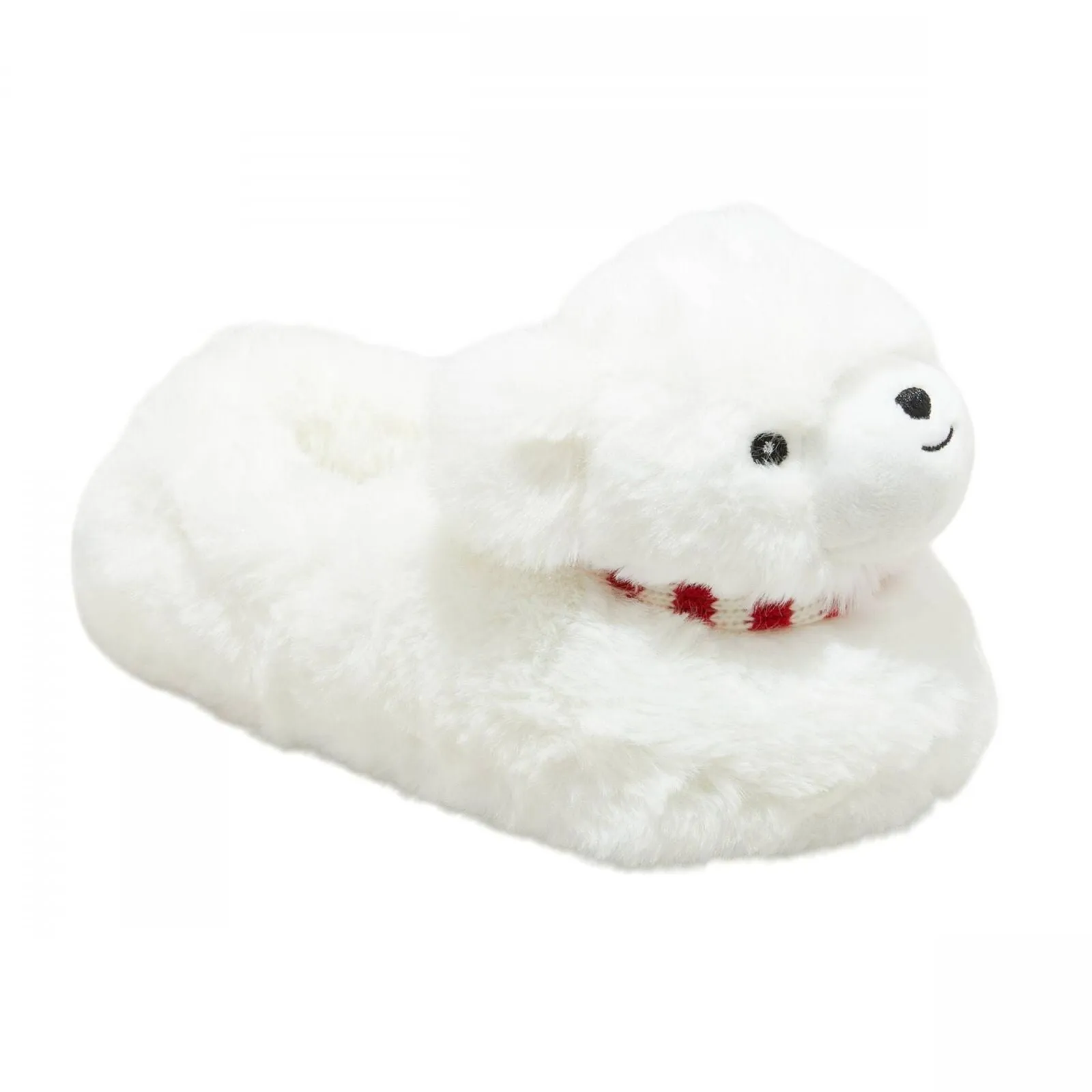 Wondershop Toddler Boys Girls Holiday Polar Bear Slippers White M (7T-8T)