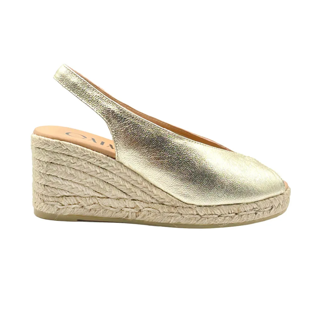 YELMO Gold espadrilles