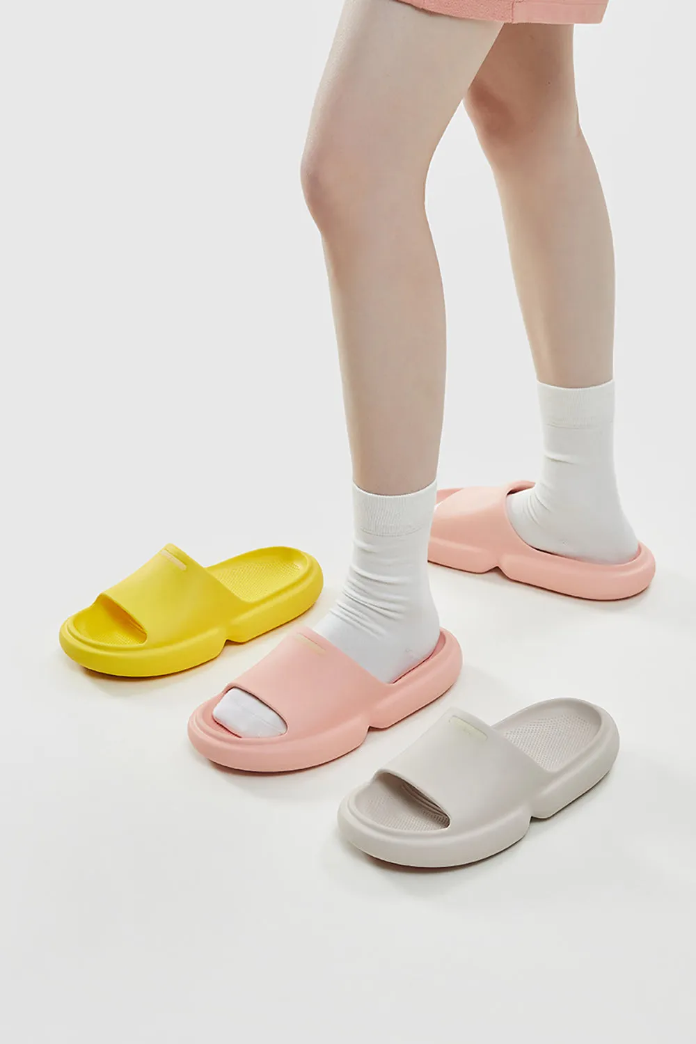 YouDiao Anti-Slip Bathroom Slippers - Warm Yellow, Size 35-36
